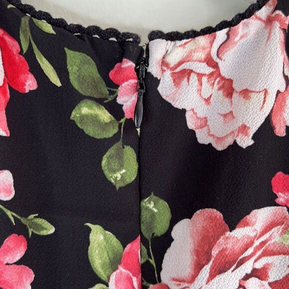 Disney Princess Black and Rose Sleeveless Fit and Flare Eyelet Dress Size Small - Picture 10 of 15